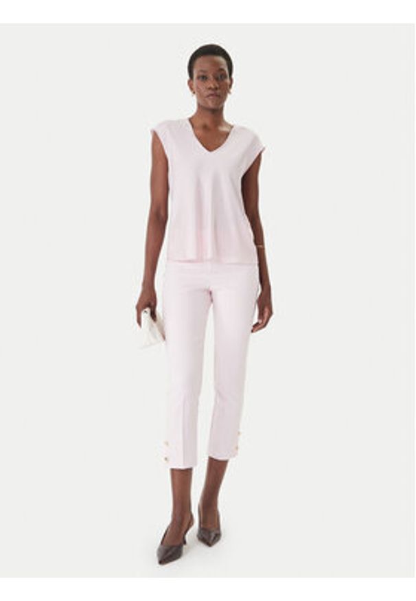 Rinascimento Bluzka CFC0127631003 Różowy Regular Fit. Kolor: różowy. Materiał: syntetyk