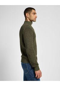 Lee - LEE MĘSKI SWETER HALF ZIP KNIT MERCANTILE GREEN 112355675 #5