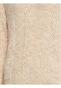 Cream Sweter Cabin 10610399 Beżowy Regular Fit. Kolor: beżowy. Materiał: syntetyk #3