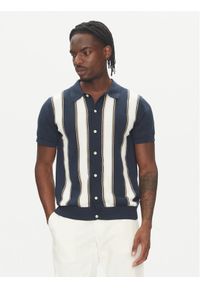 Lindbergh Kardigan 30-804062 Niebieski Relaxed Fit. Kolor: niebieski. Materiał: bawełna