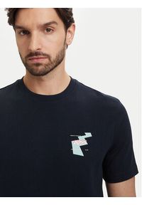 BOSS T-Shirt Movement 50561872 Granatowy Regular Fit. Kolor: niebieski. Materiał: bawełna #5