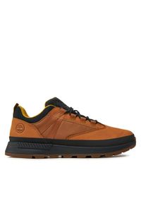 Timberland Sneakersy Euro Trekker Low F/L TB0A62742311 Brązowy. Kolor: brązowy. Materiał: nubuk, skóra