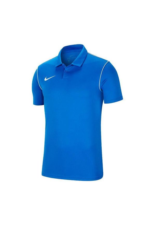 Nike - Męska Koszulka Polo Park 20 DriFIT. Typ kołnierza: polo. Kolor: niebieski