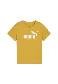 Puma - Dziecięca koszulka ESS z logo No. 1 PUMA Archive Gold Yellow. Kolor: żółty. Materiał: guma. Wzór: nadruk. Sport: joga i pilates