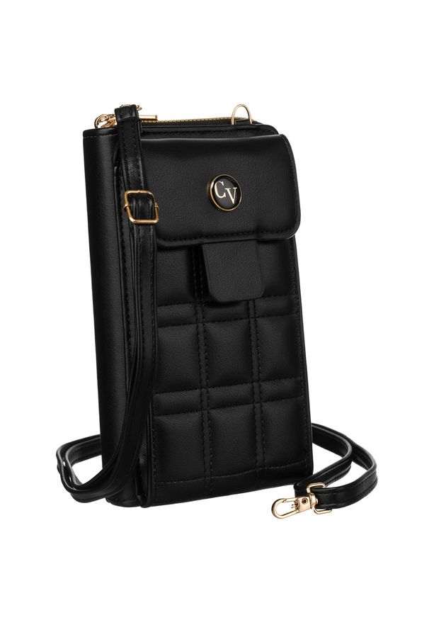 4U CAVALDI - Listonoszka czarna 4U Cavaldi M-16. Kolor: czarny. Materiał: skórzane