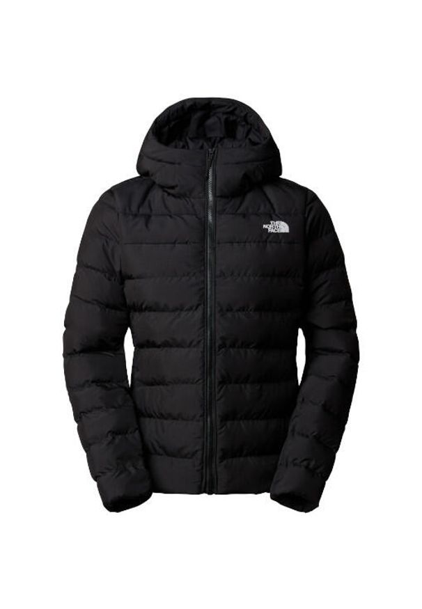 Kurtka turystyczna zimowa damska The North Face W Aconcagua 3 Hoodie. Kolor: czarny. Sezon: zima. Sport: turystyka piesza
