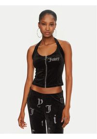 Juicy Couture Top Diane JCBCT224834 Czarny Slim Fit. Kolor: czarny. Materiał: syntetyk