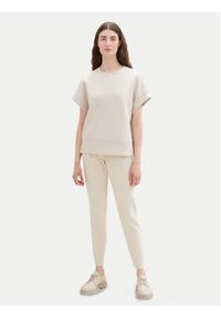 Tom Tailor Spodnie materiałowe 1008375 Beżowy Loose Fit. Kolor: beżowy. Materiał: syntetyk #6