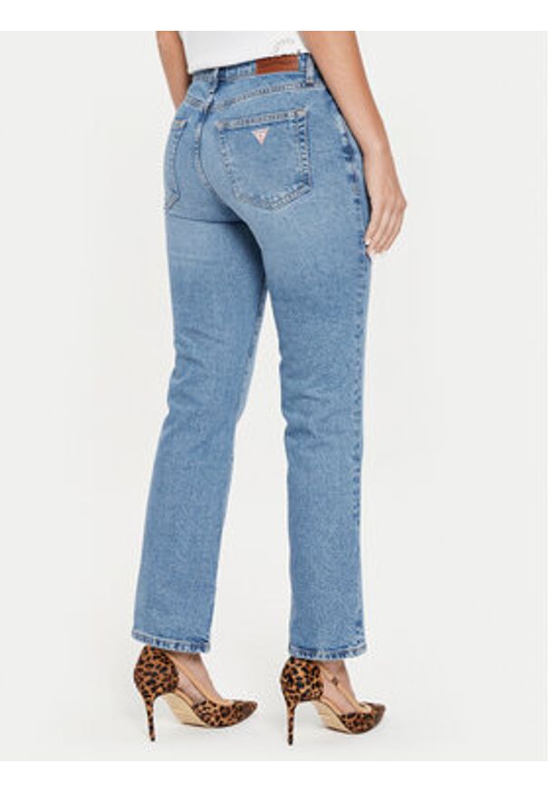 Guess Jeans Jeansy W4YA98 D5CC5 Niebieski Straight Fit. Kolor: niebieski