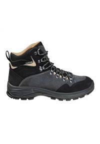 Buty trekkingowe Alpinus Cartujo M GR43622 czarne szare. Wysokość cholewki: przed kolano. Kolor: wielokolorowy, czarny, szary. Materiał: syntetyk. Szerokość cholewki: normalna