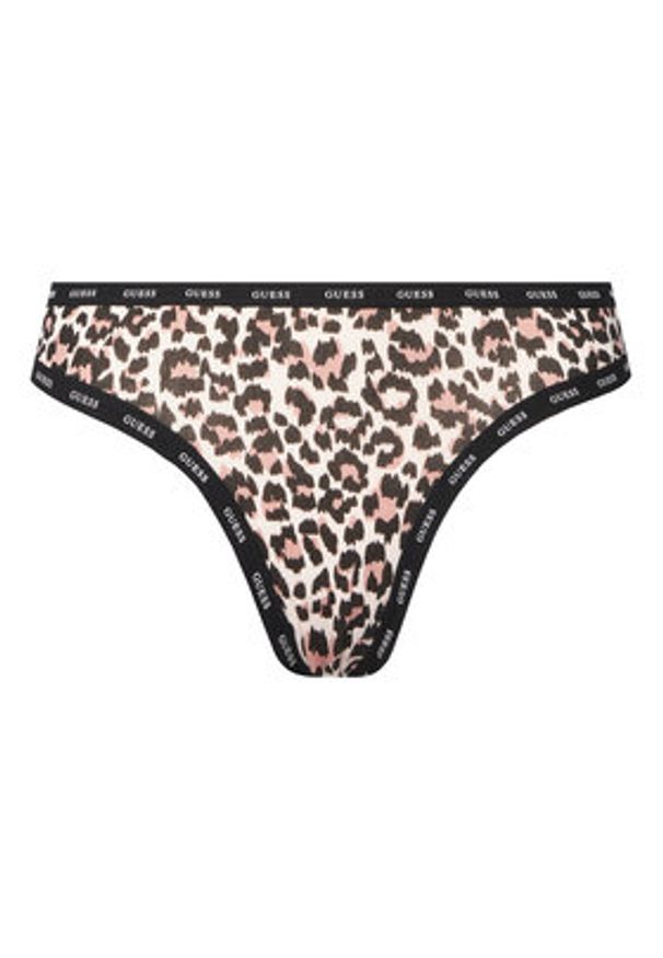 Guess Komplet 3 par stringów O5RG22 K6YW1 Kolorowy. Materiał: bawełna. Wzór: kolorowy