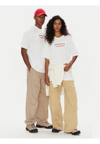 Hunter T-Shirt Abele UNISEX HARU0007251 Biały Regular Fit. Kolor: biały. Materiał: bawełna #4