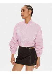 Pinko Kurtka bomber Bolbe 103054 A1MD Różowy Regular Fit. Kolor: różowy. Materiał: bawełna