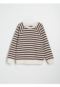 Sinsay - Bluza crewneck w paski - wielobarwny. Wzór: paski #1