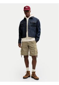 Jack & Jones Szorty materiałowe Cole Frank 12291369 Zielony Regular Fit. Kolor: zielony. Materiał: bawełna #6