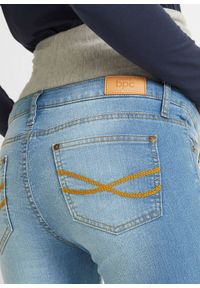 Dżinsy ciążowe "komfort-stretch" SKINNY bonprix jasnoniebieski "used". Kolekcja: moda ciążowa. Kolor: niebieski. Materiał: elastan, materiał, bawełna, poliester, wiskoza. Styl: klasyczny #3
