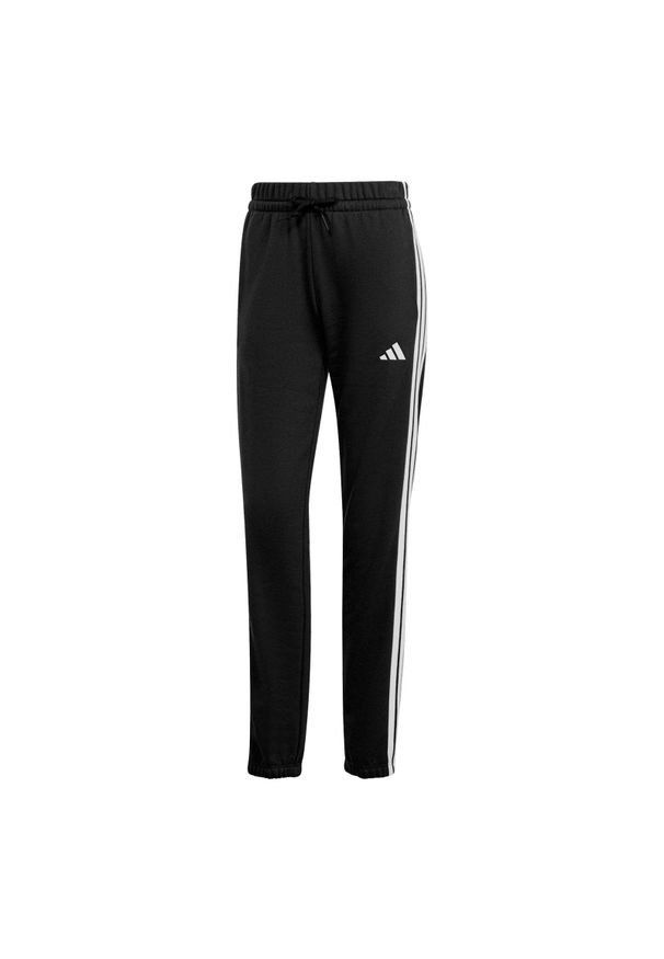 Adidas - Spodnie Essentials 3-Stripes French Terry Cuffed. Kolor: biały, czarny, wielokolorowy. Materiał: materiał. Sport: fitness