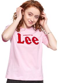 Lee - LEE T SHIRT DAMSKI TEE FROST PINK L43RAIMC 112109735 #8