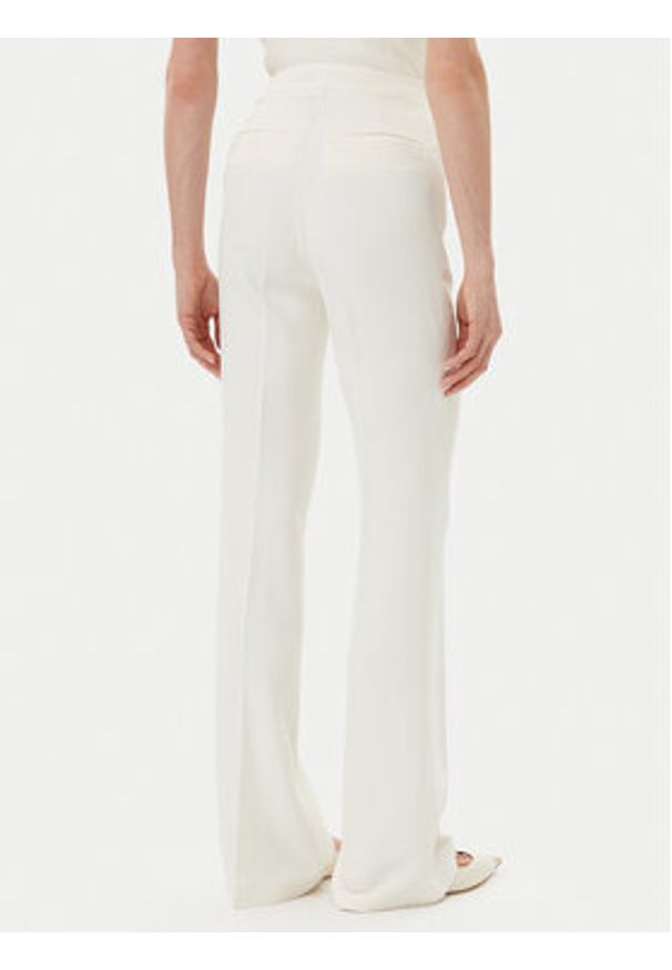 Pinko - PINKO Spodnie materiałowe 104690 A213 Z07 Biały Regular Fit. Kolor: biały. Materiał: wiskoza