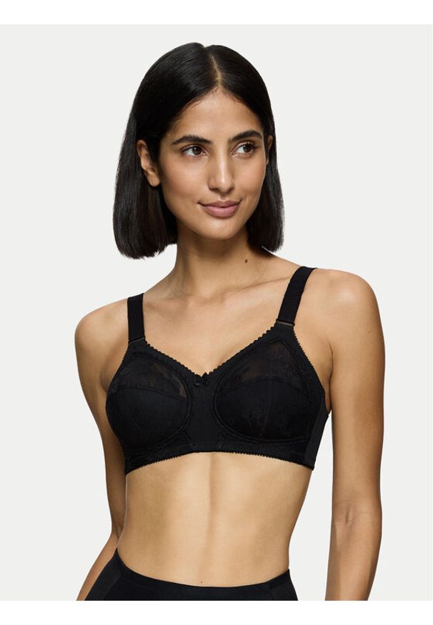 Triumph Biustonosz bezfiszbinowy Doreen 10166213 Czarny. Kolor: czarny. Materiał: syntetyk