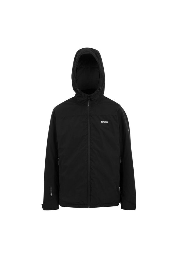 Regatta - Męska Wodoodporna Kurtka Ocieplana Caspen. Kolor: czarny. Sport: turystyka piesza