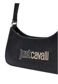 Just Cavalli Torebka 77RA4BB6 ZS766 Czarny. Kolor: czarny. Materiał: skórzane