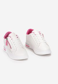 Born2be - Różowe Buty Sportowe Lilyahna. Kolor: różowy. Materiał: jeans, materiał. Szerokość cholewki: normalna. Wzór: aplikacja #5