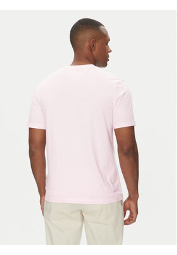 TOMMY HILFIGER - Tommy Hilfiger T-Shirt Ess Seasonal MW0MW39995 Różowy Regular Fit. Kolor: różowy. Materiał: bawełna