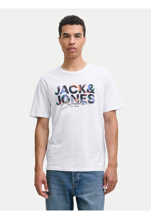 Jack & Jones - Jack&Jones Komplet 3 t-shirtów Geplas 12288303 Kolorowy Regular Fit. Materiał: bawełna. Wzór: kolorowy