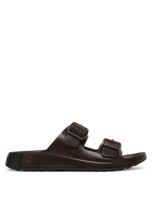 ecco - ECCO Klapki Cozmo 55280401667 Brązowy. Kolor: brązowy. Materiał: skóra