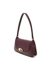 Calvin Klein Torebka Hardware Flap Shoulder Bag LV04F3146G Bordowy. Kolor: czerwony. Materiał: skórzane #3
