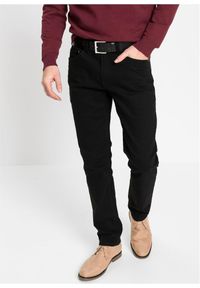 bonprix - Dżinsy ze stretchem, slim fit, straight. Kolor: czarny #1