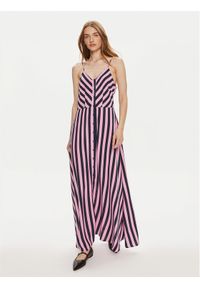 YAS Sukienka letnia Savanna 26035342 Fioletowy Regular Fit. Kolor: fioletowy. Materiał: wiskoza. Sezon: lato