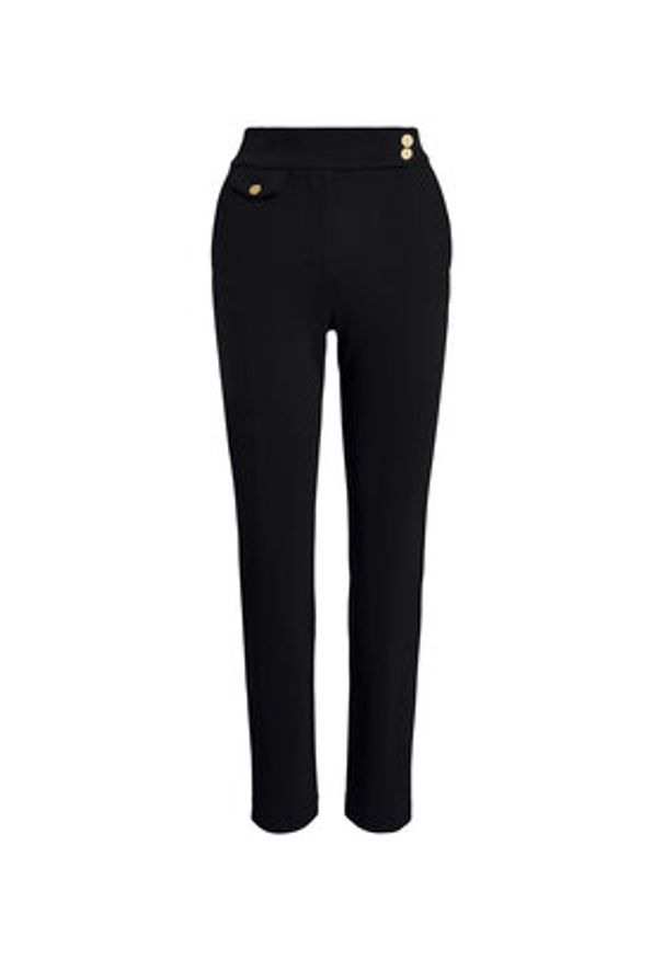 Lauren Ralph Lauren - LAUREN RALPH LAUREN Spodnie materiałowe 200980023001 Czarny Straight Fit. Kolor: czarny. Materiał: wiskoza