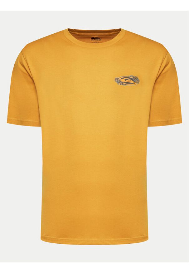 Quiksilver T-Shirt Tc Snap EQYZT07672 Żółty Regular Fit. Kolor: żółty. Materiał: bawełna