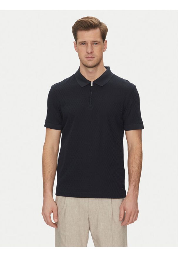 JOOP! Polo 17 JJ-34Brody 30045546 Granatowy Modern Fit. Typ kołnierza: polo. Kolor: niebieski. Materiał: bawełna