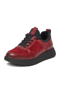 Remonte Sneakersy D2V00-35 Bordowy. Kolor: czerwony. Materiał: skóra #5