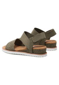 skechers - Skechers Sandały Desert Kiss 31440/OLV Zielony. Kolor: zielony. Materiał: materiał #7
