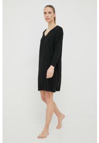 Calvin Klein Underwear koszula nocna damska kolor czarny. Kolor: czarny. Materiał: dzianina. Długość: długie #3