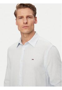 Tommy Jeans Koszula DM0DM22761 Niebieski jasny Regular Fit. Kolor: niebieski. Materiał: len #3