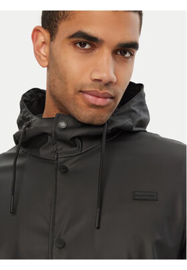 Hunter Kurtka przeciwdeszczowa HARU0003242 Czarny Regular Fit. Kolor: czarny. Materiał: syntetyk