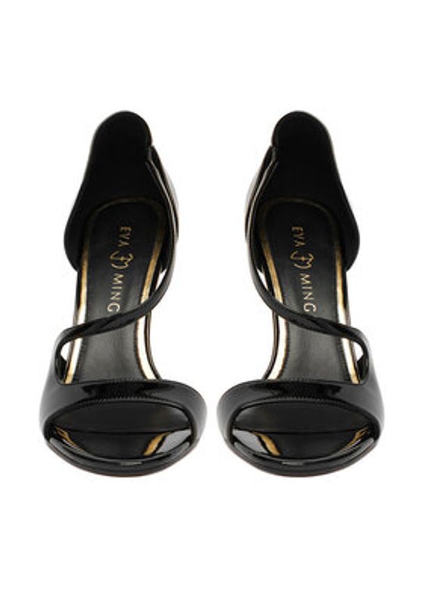 Eva Minge Sandały EO-VIOLETA-LT1735-2 Czarny. Kolor: czarny. Materiał: skóra, syntetyk