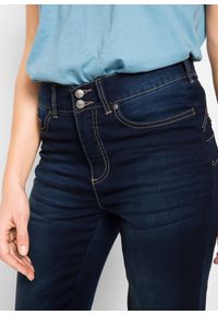 bonprix - Dżinsy Bootcut mid waist, z efektem shape. Kolor: niebieski