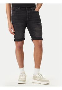 Hugo - HUGO Szorty jeansowe 50561639 Szary Tapered Fit. Kolor: szary. Materiał: bawełna #1