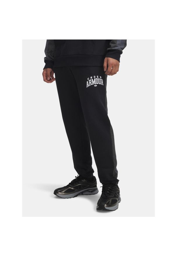 Spodnie treningowe męskie Under Armour Rival Fleece. Kolor: czarny. Sport: fitness