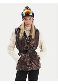 Marella Bezrękawnik Midas 2423296027 Brązowy Regular Fit. Kolor: brązowy. Materiał: syntetyk. Długość rękawa: bez rękawów #7