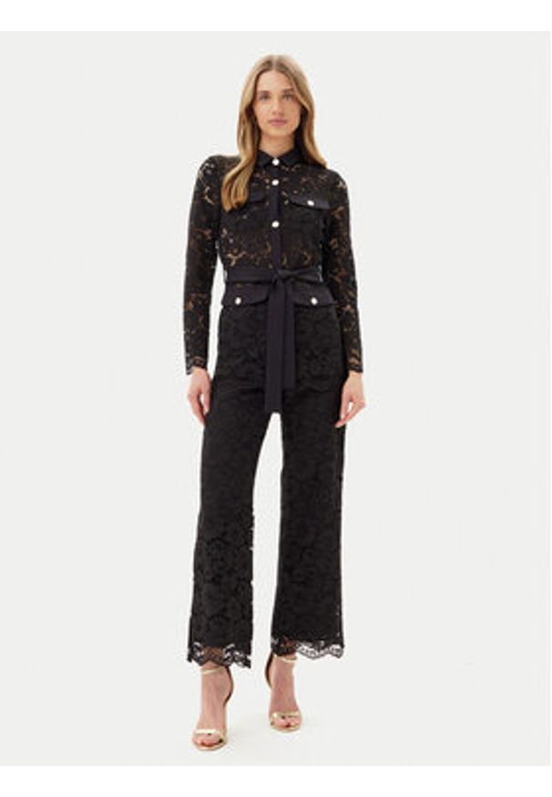 Artigli Spodnie materiałowe ACPA000739 Czarny Regular Fit. Kolor: czarny. Materiał: bawełna, syntetyk