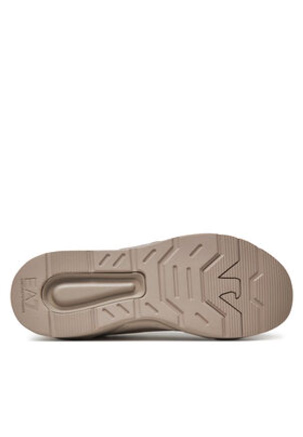 EA7 Emporio Armani Sneakersy X8X221 XK437 R977 Brązowy. Kolor: brązowy. Materiał: skóra