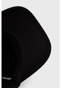 LABELLAMAFIA - LaBellaMafia Czapka kolor czarny z aplikacją. Kolor: czarny. Wzór: aplikacja #3