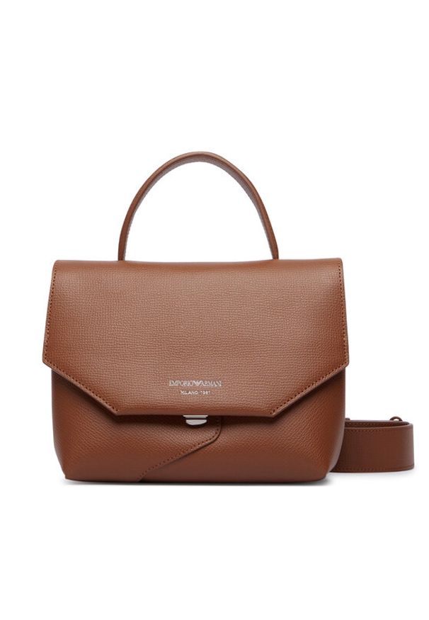 Emporio Armani Torebka EW005672 AF29459 U6124 Brązowy. Kolor: brązowy. Materiał: skórzane